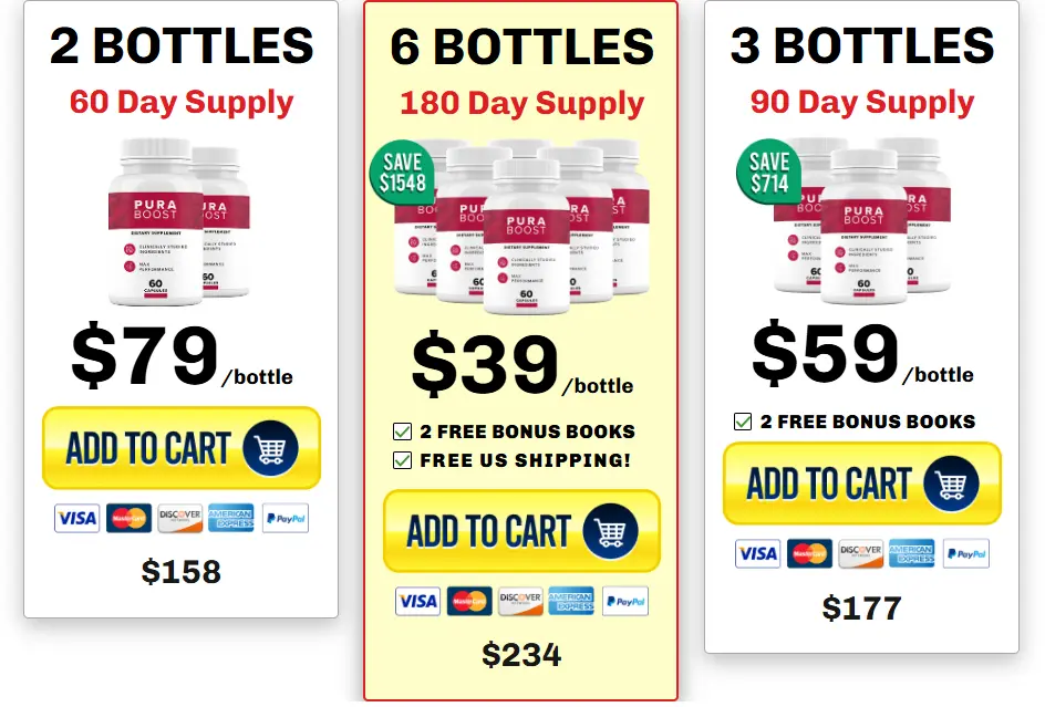 Buy Pura Boost 6 Bottles